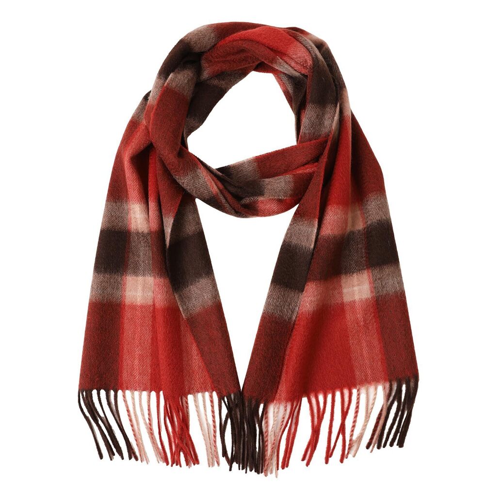 8433 100% Cashmere Plaid Tassel Scarf and , Winter Warm Long Scarves, Large